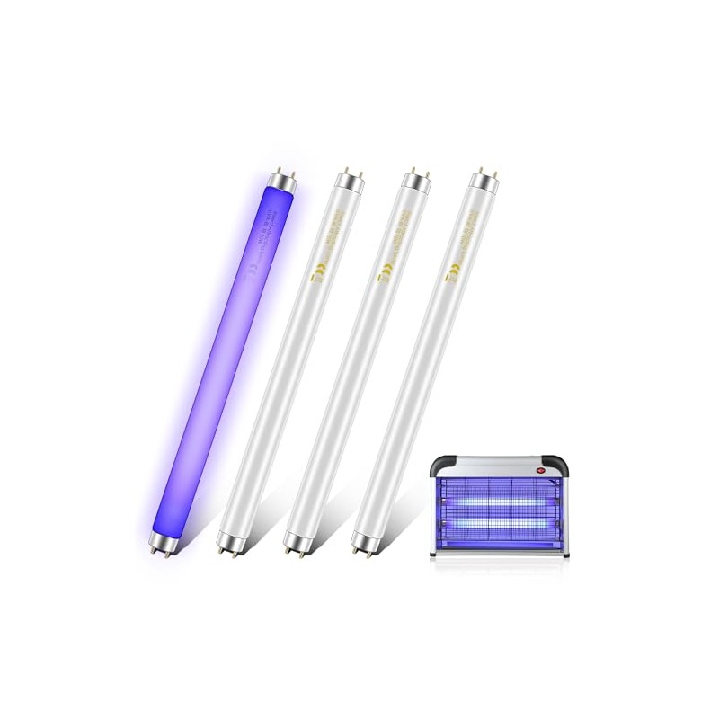 Qualirey 4 Pack 10W Bug Zapper Replacement Bulb T8 Light