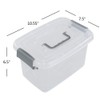 Readsky 5 L Clear Plastic Latch Box with Lids and