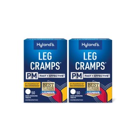 Hyland's Leg Cramps PM, Relief of Nighttime Leg, Calf, and Foot Cramps, 50 Quick-Dissolving Tablets 2-Pack (100 Total)