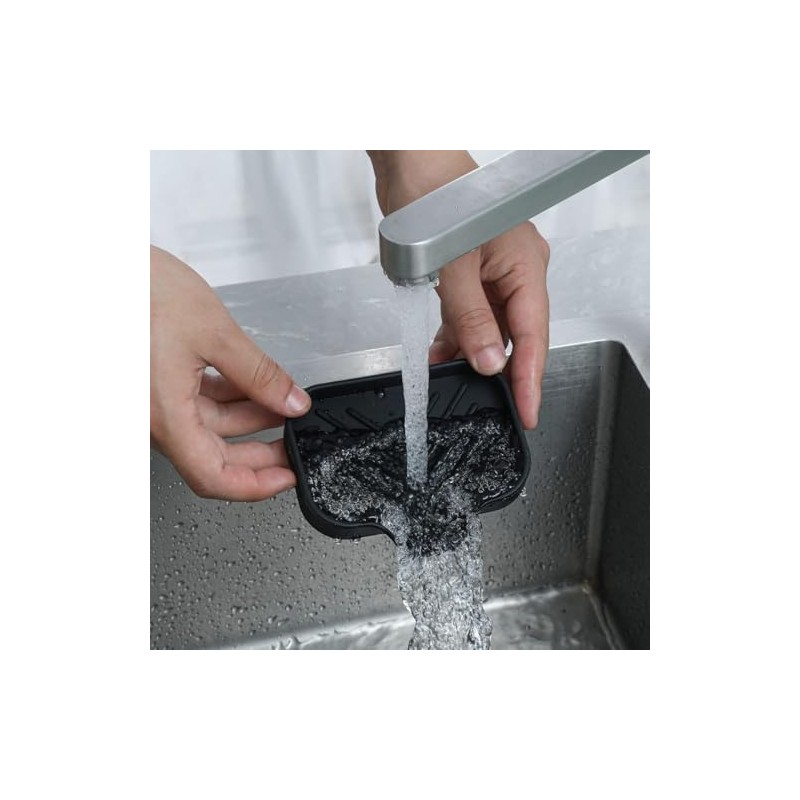 Timotech Jabonera para Baño con Boquilla de Drenaje, Soporte de