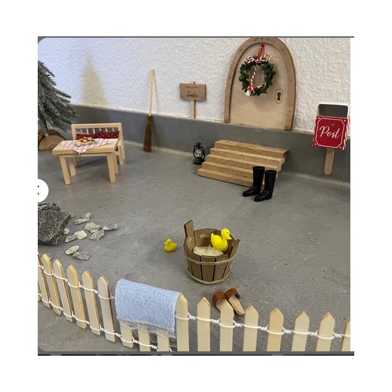 Gnome Accessories Construction Site, 20 Pieces Miniature Gnome Christmas Decoration
