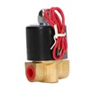 Brass Electric Solenoid Valve 2W025‑08 Normally Closed 1/4in 2 Position
