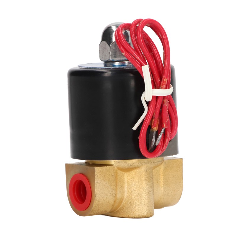 Brass Electric Solenoid Valve 2W025‑08 Normally Closed 1/4in 2 Position