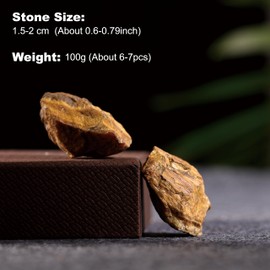 VMDEKK Tiger Eye Raw Crystals and Gemstones Kits,7 Chakra Crystals Healing Crystal Gifts for Women, Natural Tumbled Stone for Reiki,Wiccan,Decoration,Crystal Gravel with Instruction for Beginner