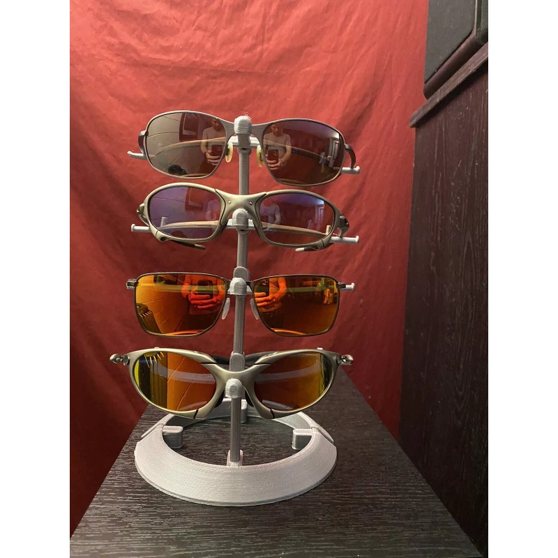 Oakley Sunglasses Holder Display Stand Gunmetal Grey Gray 4 Layers