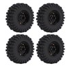 4Pcs Brass Wheel Tire Set 1.2in Hub Replacement for Traxxas