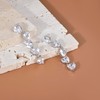 Lansora Silver Dangle Earrings for Women Dainty Charm Long Dangling