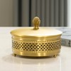 YACSNBF Gold Brass Decorative Boxes With Strawberry shape Handles, Jewelry