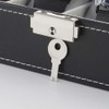 NEX 6 Slot Leather Watch Box Display Case Organizer Glass