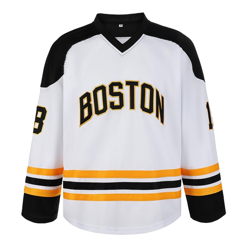 Men's Happy Gilmore Jersey 18 Adam Sandler 1996 Movie Hockey