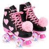Ruthfot Women's and Girl's Classic Roller Skates with Light up