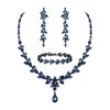 EVER FAITH Mujer Set de Joyería Cristal Austriaco Bola de