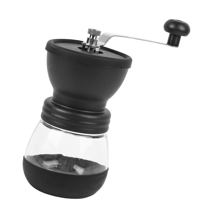 Manual Coffee Bean Grinder Portable Stainless Steel Silicone Easy to