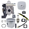 Mikatesi A130002100 CYLINDER Kit with SRM 225 Carburetor Kit Fits