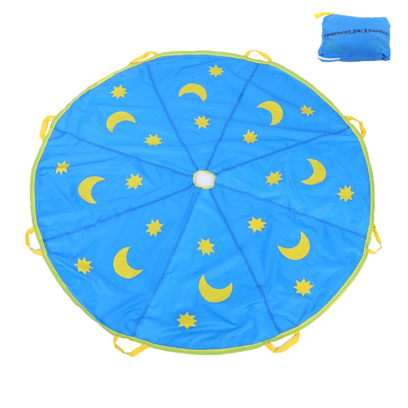 1.8M Outdoor Children Sports Rainbow Umbrella Kids Jump Sack Play