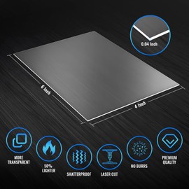 Langaelex アクリル板 10枚 102 x 152 x 1 mm 透明 絵画用 DIY装飾 KGサイズ