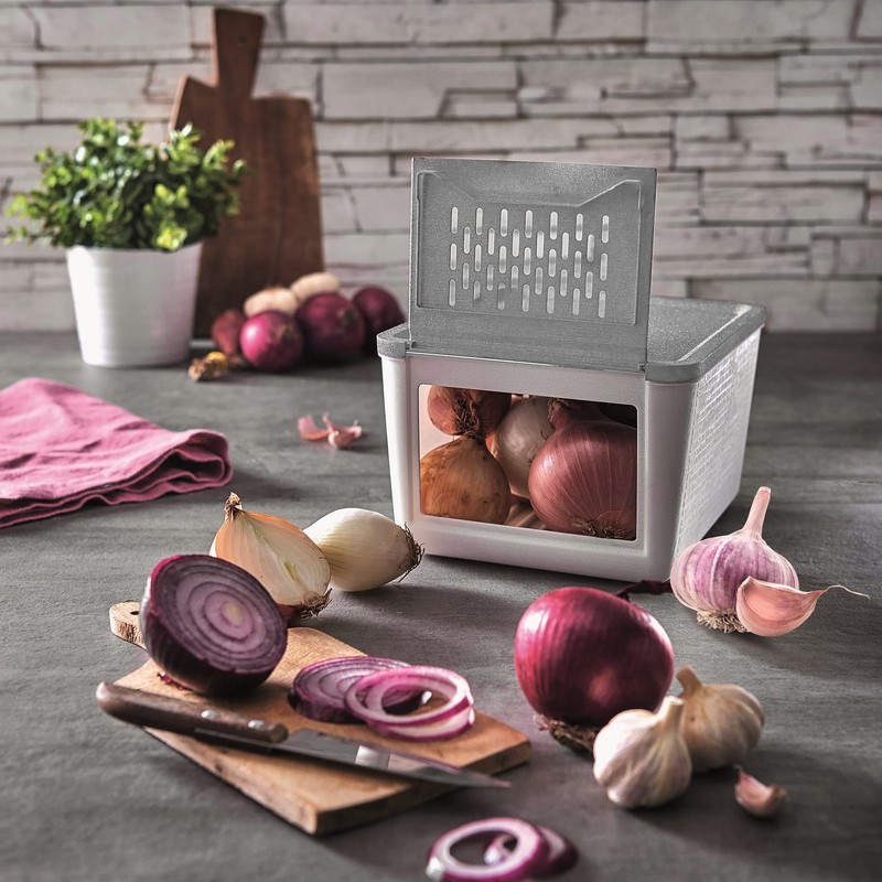 SNIPS Onion Keeper,2 KG,22x19x1 cm, Food Storage Container For Onion,