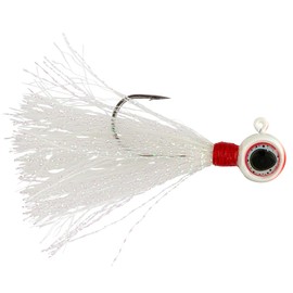 Northland Tackle DEEP-VEE FLASHTAIL JIG / 2.5" / 3/8 OZ - #3/0 HK / 2 Pack/White