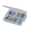 Fixman 662943 Hexagonal Screws and Nuts Assortment 75 Pieces, Grey,