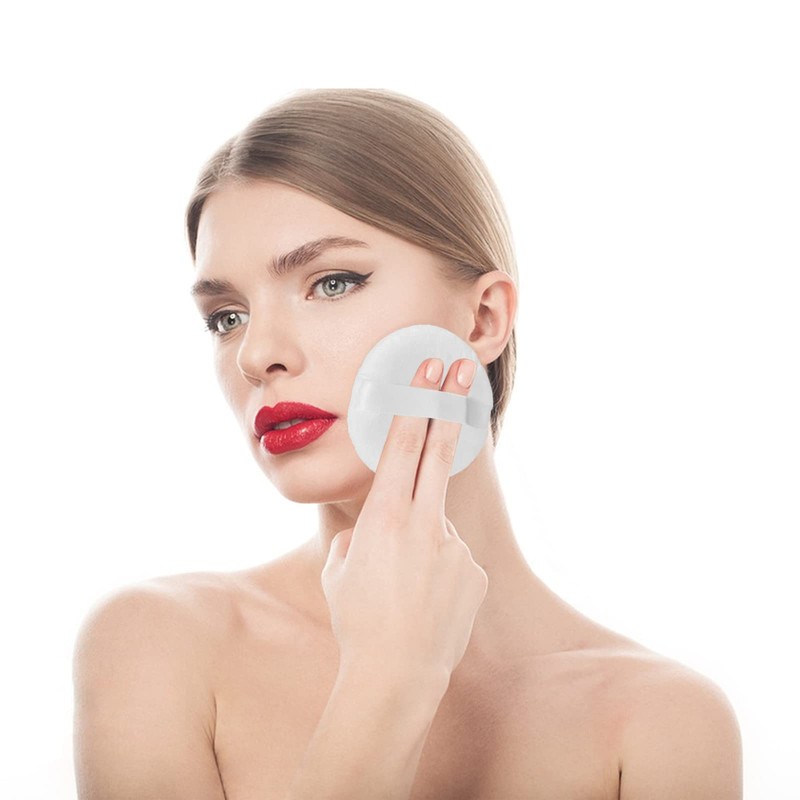 Topwon 4 Inch Powder Puff, Washable Large Body Powder Puff,