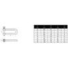 Sunload AISI 316 V4A Shackle Straight Long Shape Stainless Steel,