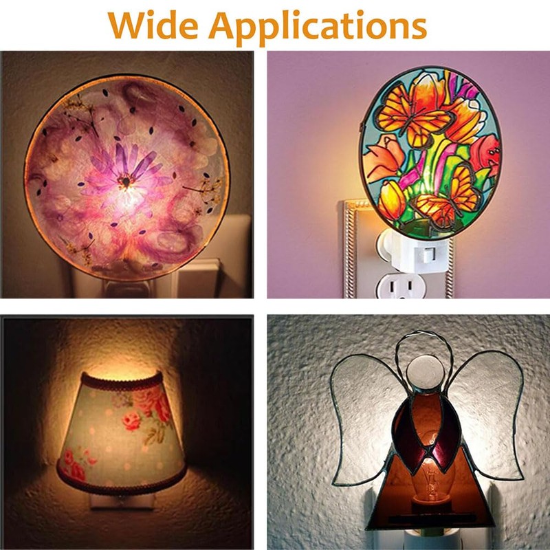 360-Degree Rotating Night Light Socket with Switch, 7W C7 Bulb