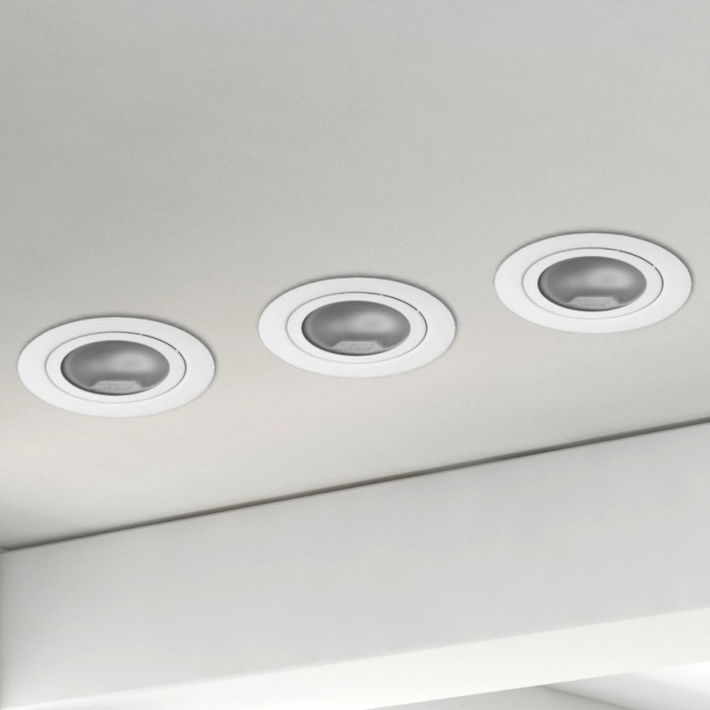 ADAKAT full metal recessed spotlight G4 12V, glass cover