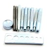 KONTONTY 11pcs Solid Metal Craft Tool Set Punch Snap Kit