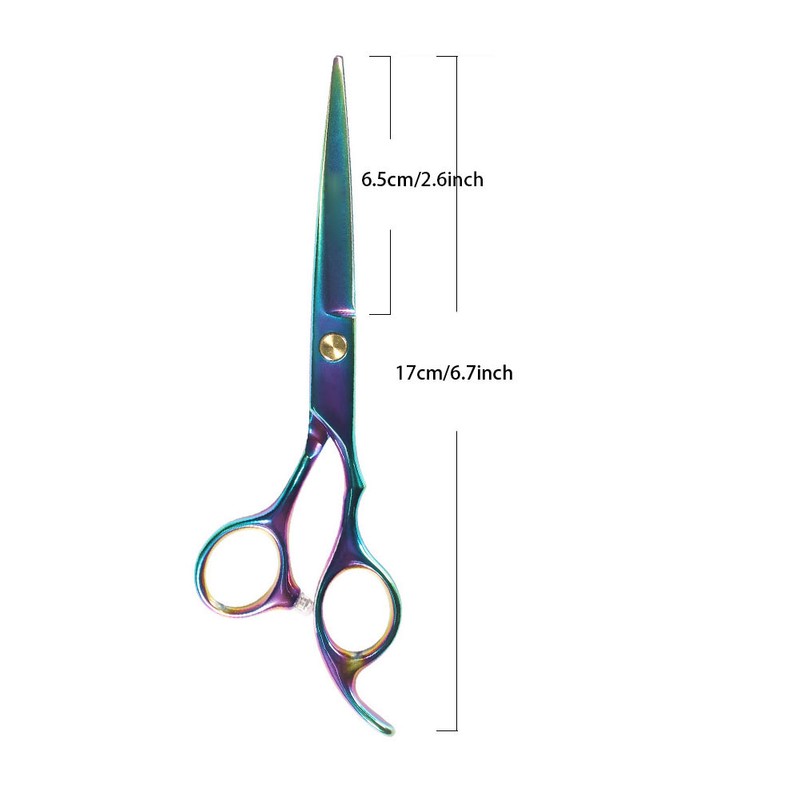 Professional Colorful Sharpness Edge Hair Scissors Barber Hairdressing Shears Cutter(Hair
