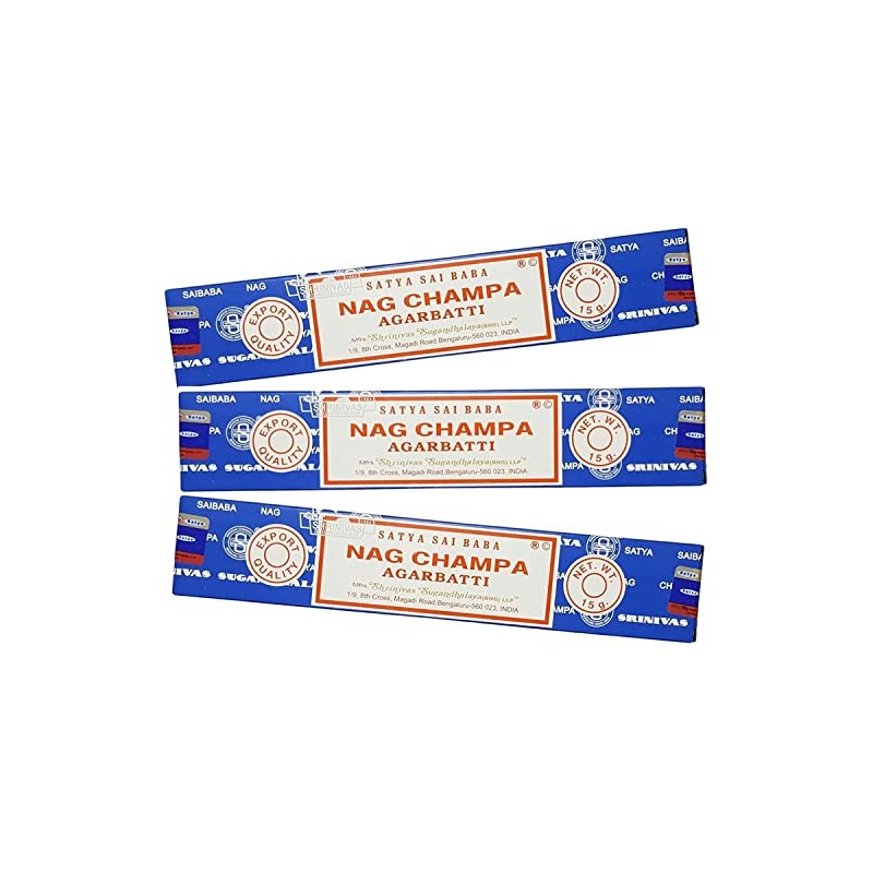 Satya Nag Champa Incense Sticks | x3 pack | with
