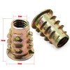 TOP-VIGOR 50Pcs Threaded Insert Nuts for Wood, M6 Insert Hex