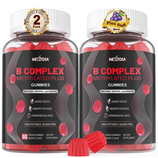 Nextdia Brain & Mood Support Gummies, Super Vitamin B Complex