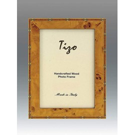 Tizo 4" X 6" Natural Polished Wooden Frame, Made in Italy