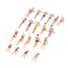 20-Pack 1.4 inch Miniature Beach Swimsuits People Figures Model Train