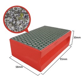 NBB Diamond Grinding Sponge Diamond Polishing Pad Sanding Block with Foam Back Diamond Hand Sanding Pad for Grinding and Polishing Sharp Edges of Granite Marble Stone Glass Ceramic (200#H)