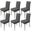 Set of 6 Dining Room Chair Covers, Stretch Removable Washable