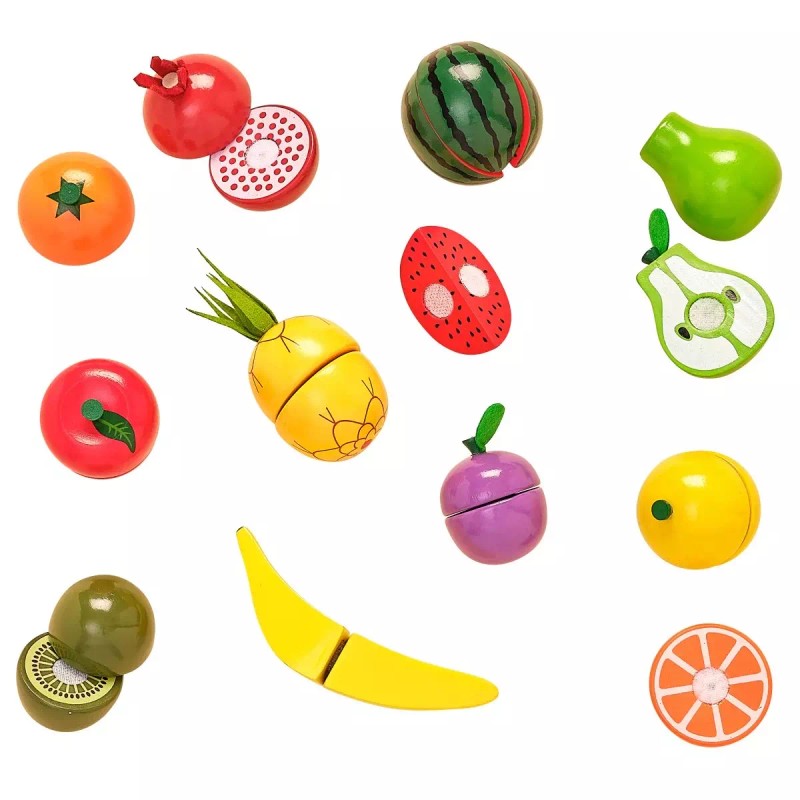 KidKraft Chop It Up Wood Food Grocery Cooking with Knife