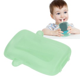 lvifloae Squeeze Pouch Holder, Baby Squeeze Proof Food Pouch, Mehrzweck verhindern Messes Support Self Feeding Baby Juice Box Holder für Kleinkinder Mehrere Farben (Grün)