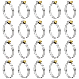 20PCS 304 Stainless Steel Adjustable Hose Clamps, Range 1 13/16" to 2 3/4"