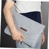 Angoily 1pc Light Grey Laptop Storage Bag Felt Sleeve for