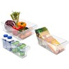 Rotho loft 3-piece fridge organiser, transparent, plastic, 45 x 35