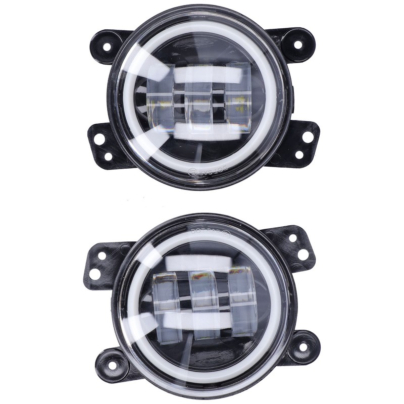 Angel Eyes Light 30W 3000LM LED Front Foglight 10‑30V Universal