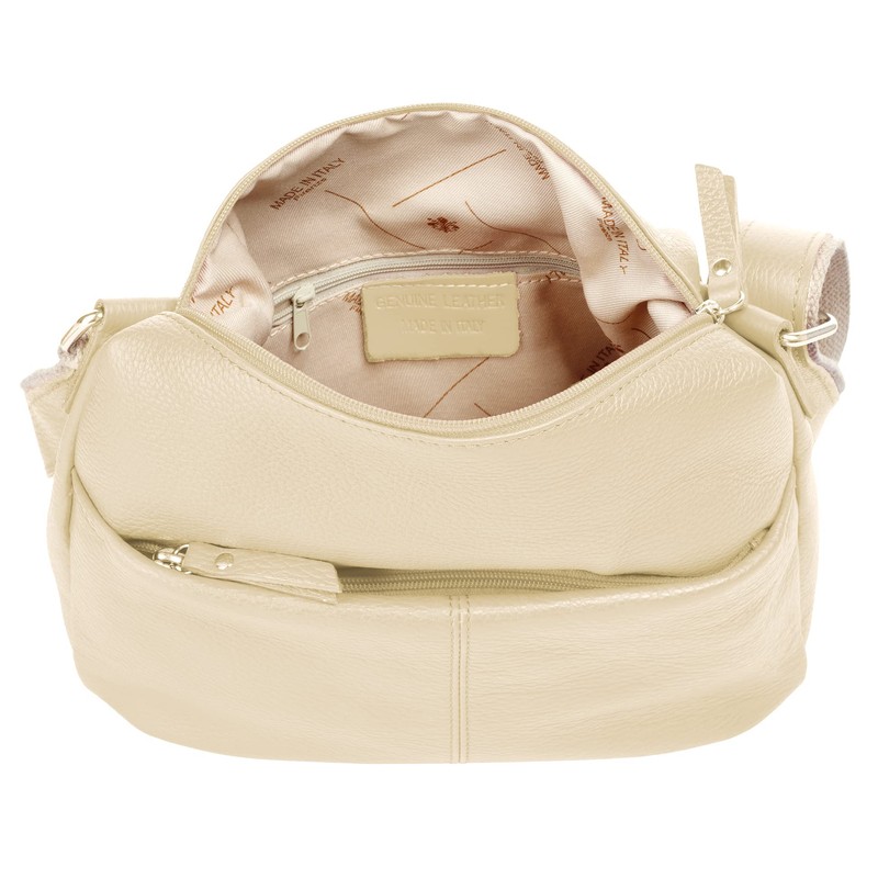 Samantha Look Women's Genuine Leather Shoulder Bag, Made in Italy,
