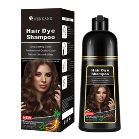 Champú Instant Hair Color para cabello, Hair Dye Shampoo ,Crema Para Teñir Cabello , Coloración instantánea con ingredientes herbales suaves-Larga dur