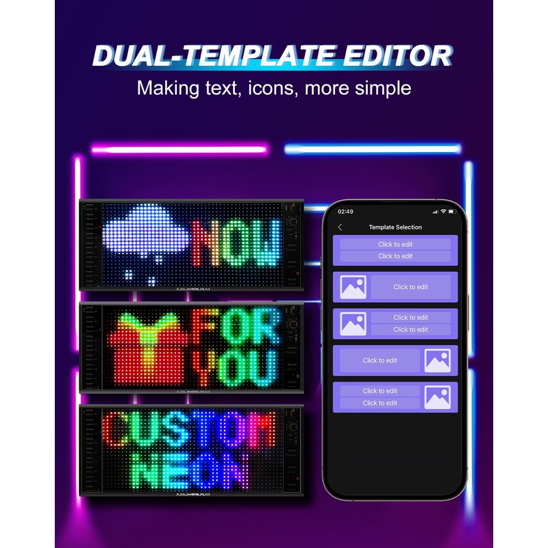 Devil Eyes Light Car Sign - 2PCS 15" X 4"