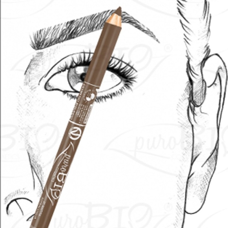 Eyebrow pencil with brush n.28: dark shades Tips PuroBio