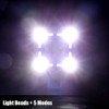Waterproof Rechargeable Bike Front Lamp Bell Bicycle Handlebar Light Horn