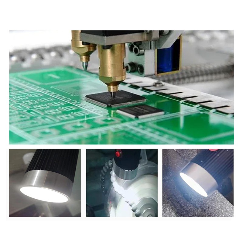 Round Magnetic Base Gooseneck Light Industrial LED CNC Machine Tool