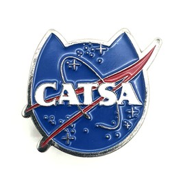 CATSA Kitty NASA Cute Metal Enamel Pin Badge