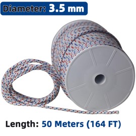 3.5mm Recoil Starter Rope 50M for Husqvarna STIHL Craftsman Chainsaw Lawn Mower Trimmer Replacement Recoil Pull Cord